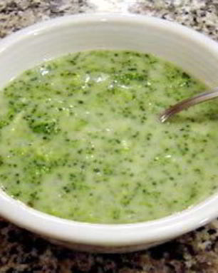 Молочный суп из брокколи