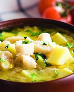 Молочный суп с клецками