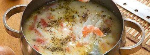 молочный суп с морепродуктами. Шаг 6