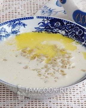 Молочный суп с перловой крупой
