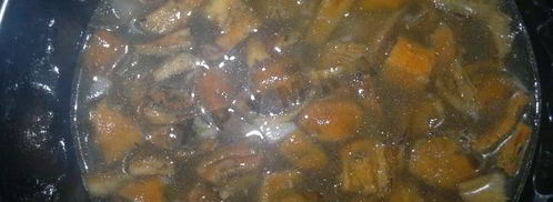 молочный суп с рыжиками. Шаг 8