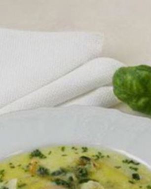 Молочный суп с цветной капустой