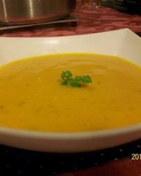 Молочный суп с тыквой