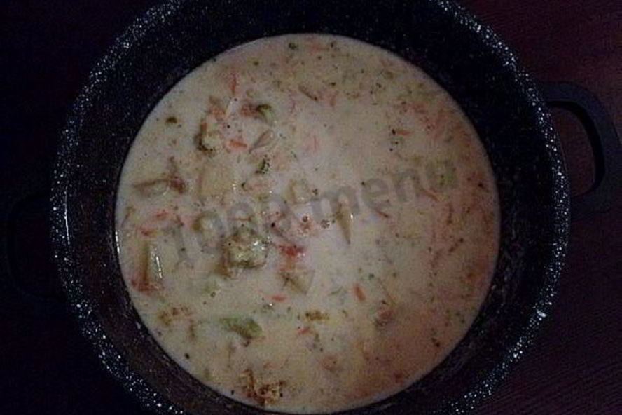 Рецепт овощного молочного супа