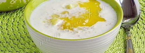 суп молочный из ячневой крупы по-латышски. Шаг 11