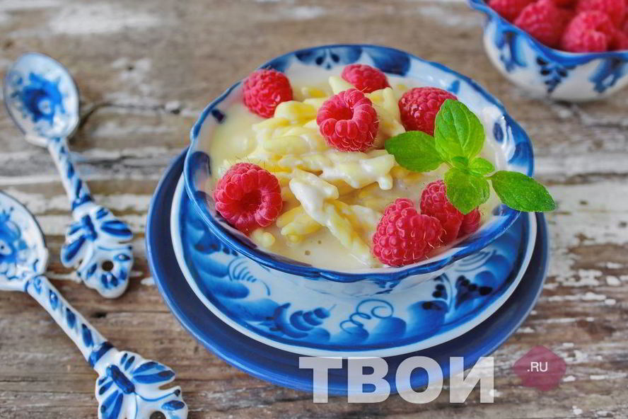 Рецепт супа молочного