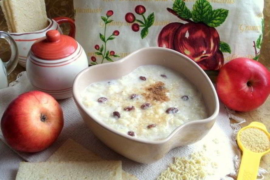 Рецепт ванильно-молочного суп с кускусом