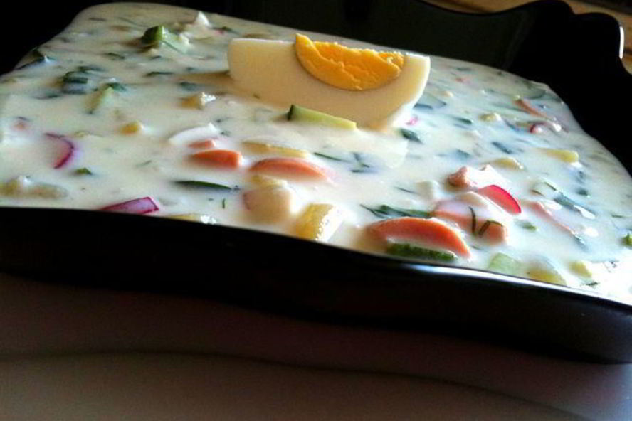 Рецепт кефирной окрошки для окрошки