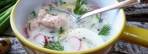 легкая окрошка с тунцом. Шаг 5