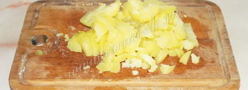 окрошка на кефире без колбасы. Шаг 5