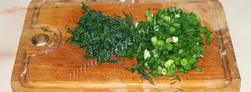 окрошка на кефире без колбасы. Шаг 8