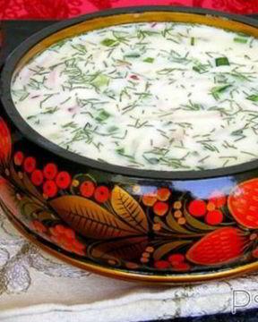 Окрошка на кефире