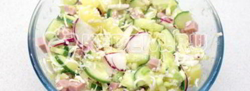 окрошка на квасе. Шаг 4