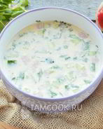 Окрошка на майонезе и воде