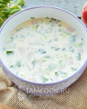 Окрошка на майонезе и воде