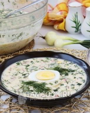 Окрошка с горчицей