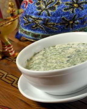 Окрошка с колбасой