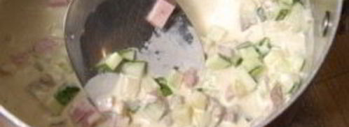 окрошка с колбасой. Шаг 13