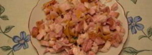 окрошка с копченой грудкой. Шаг 4