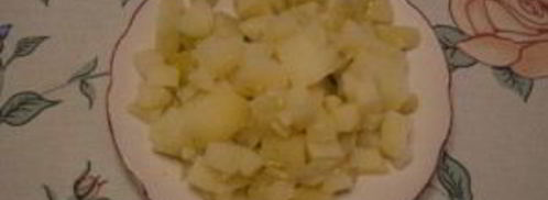 окрошка с копченой грудкой. Шаг 6