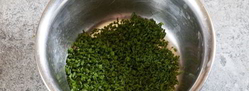 окрошка с копченой курицей. Шаг 4