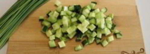 окрошка с курицей. Шаг 4