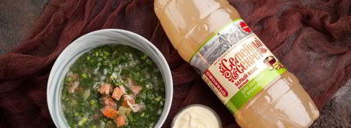 окрошка с рыбой холодного копчения. Шаг 7