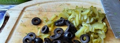 окрошка с рыбой. Шаг 4