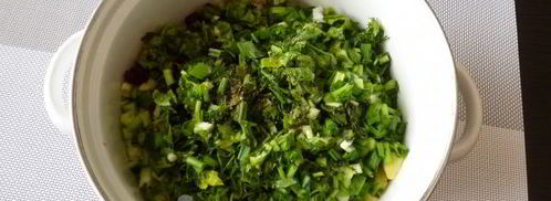 постная окрошка на квасе. Шаг 9