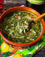 Вегетарианская окрошка на квасе