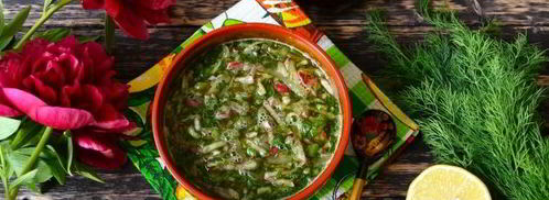 вегетарианская окрошка на квасе. Шаг 15