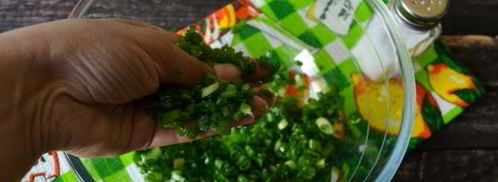 вегетарианская окрошка на квасе. Шаг 8