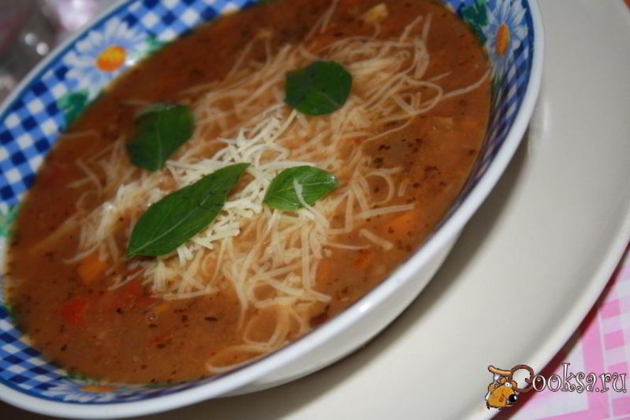 Рецепт итальянского овощной суп минестроне