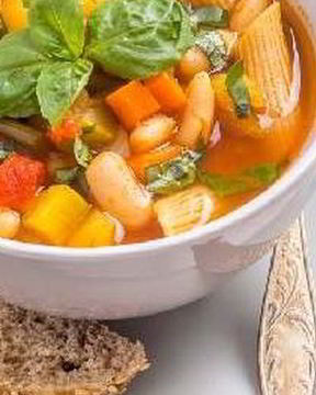 Итальянский овощной суп с макаронами