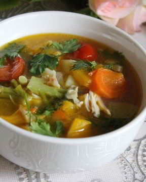 Куриный суп с овощами