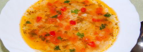 легкий овощной суп с рисом. Шаг 7