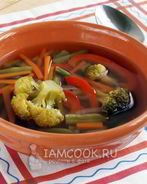 Легкий овощной суп