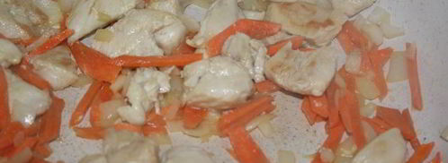 нежный суп с курицей, сыром и овощами. Шаг 3