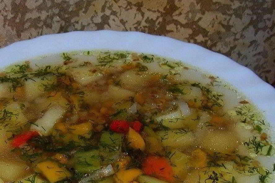 Рецепт овощного супа с гречневой крупой