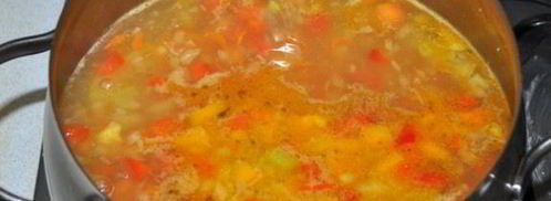 овощной суп с сырными клецками-шариками. Шаг 7