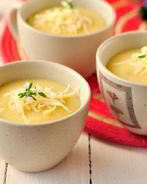 Овощной суп с сыром чеддер