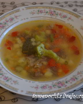 Овощной суп за 15 минут