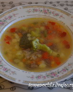 Овощной суп за 15 минут