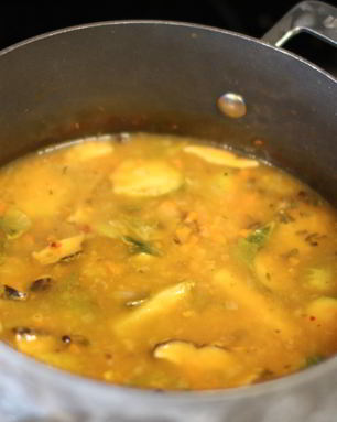 Суп овощной с брюссельской капустой