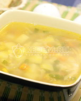 Суп с фрикадельками и овощами