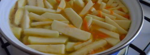 суп с овощами и тефтелями. Шаг 6