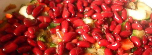 запеченный овощной суп с мясными фрикаделями. Шаг 7