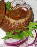 Пивной суп в хлебе