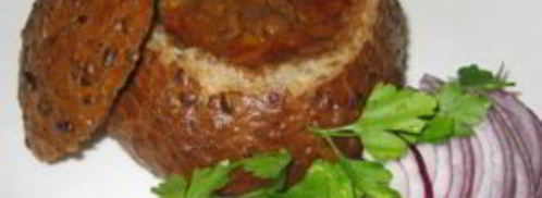 пивной суп в хлебе. Шаг 12