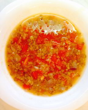 Чечевичная похлебка из красной чечевицы